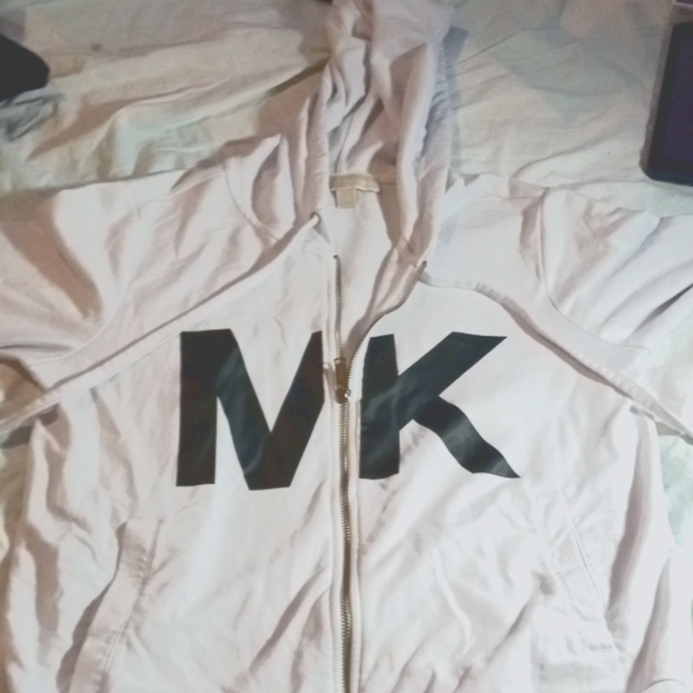 Micheal kors, medium zip up hoodie.